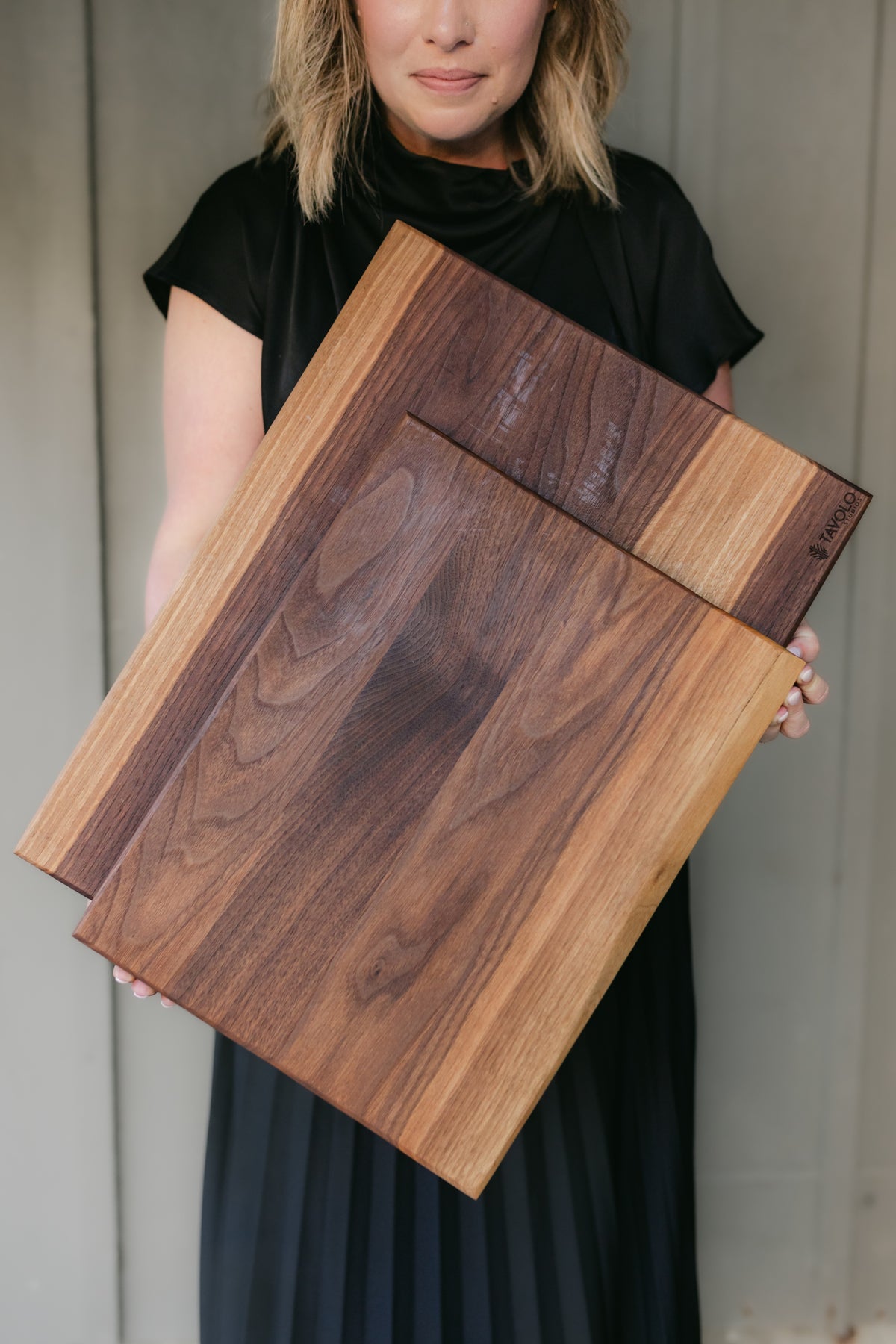 Double-Sided Cutting Board with Juice Groove