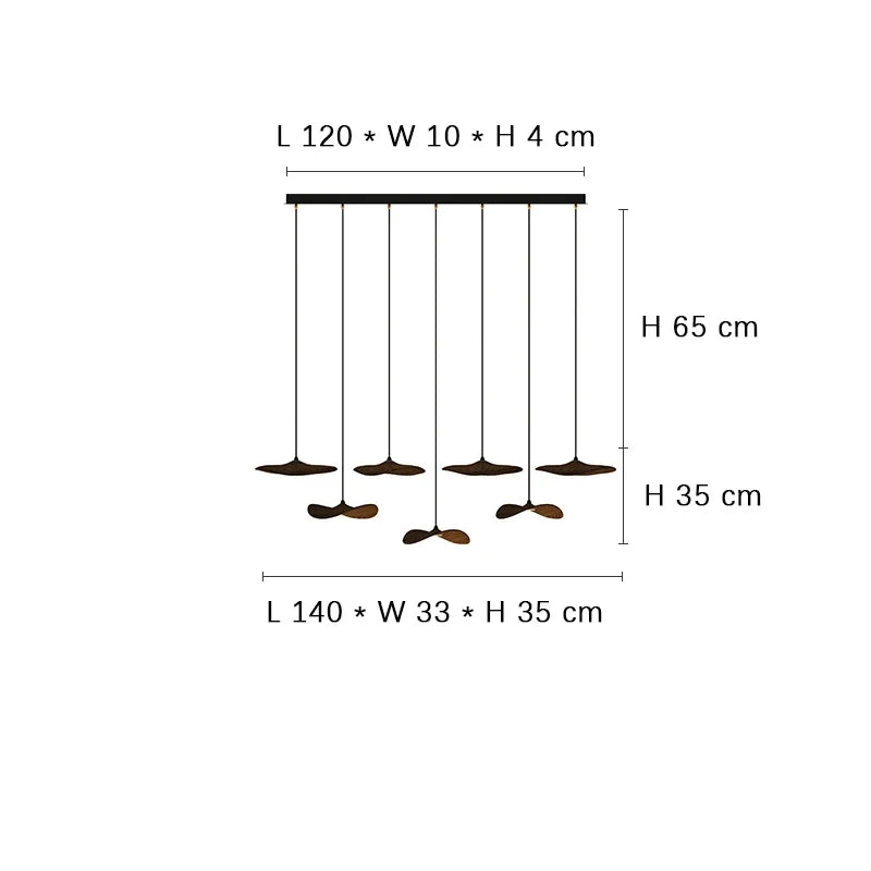 Designer Log Craft LED Ceiling Chandelier Living Room Tearoom Kitchen Table Lamps Bedroom Home Decoration Lighting Stair Lights