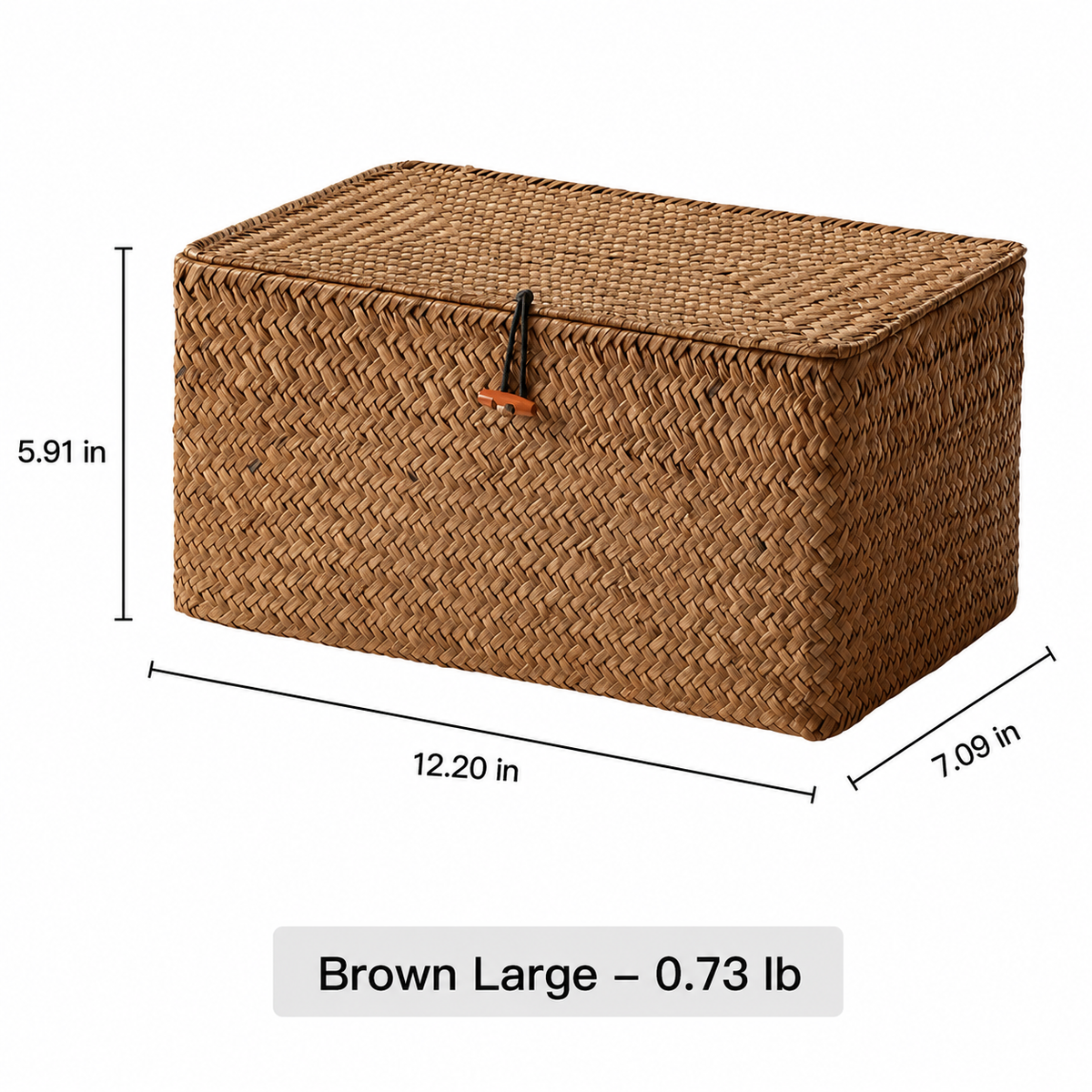 Woven Lidded Storage Box