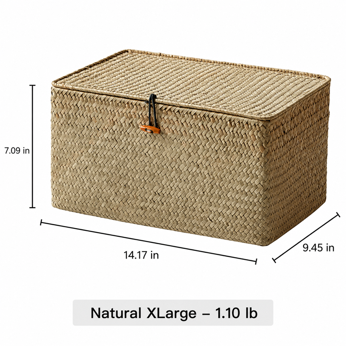 Woven Lidded Storage Box
