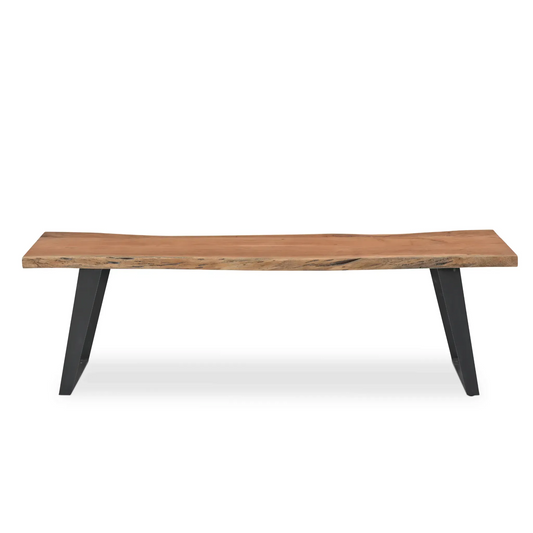 Solid Wood Live Edge Bench