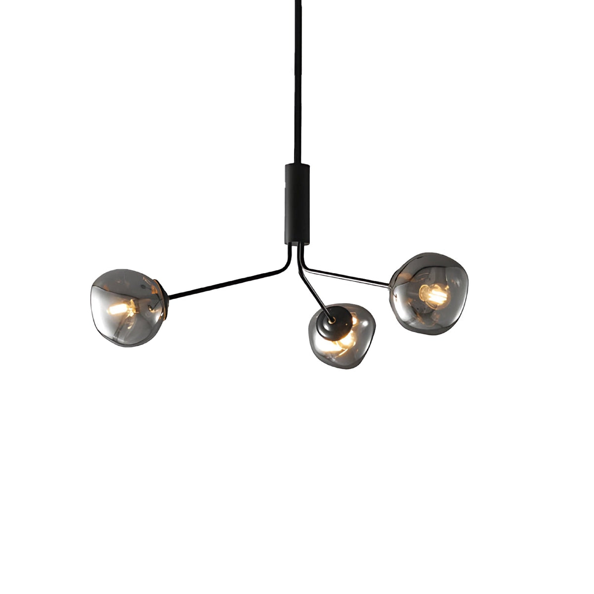 Smoked Glass Chandelier