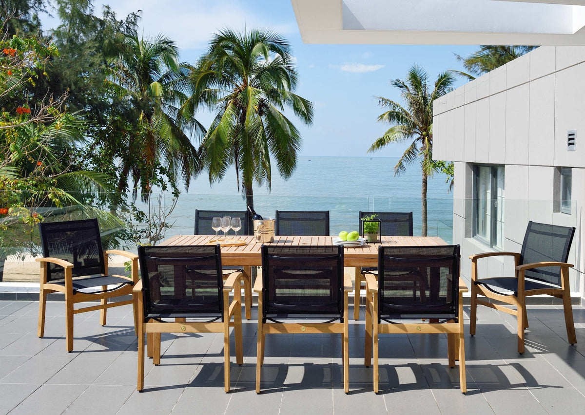 Teak Dining Set with Fortuna Armchairs