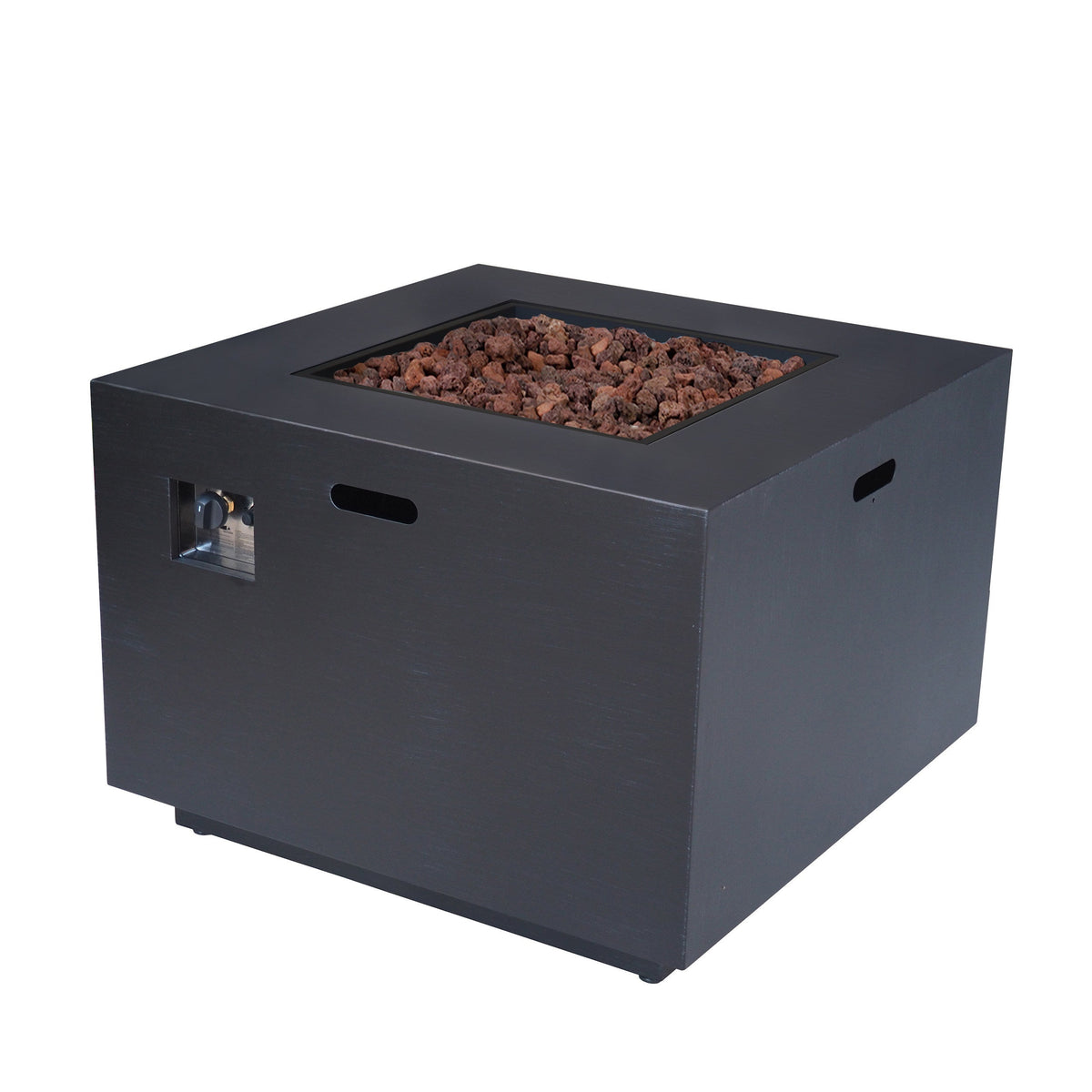 Square Iron Gas Fire Pit