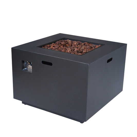 Square Iron Gas Fire Pit