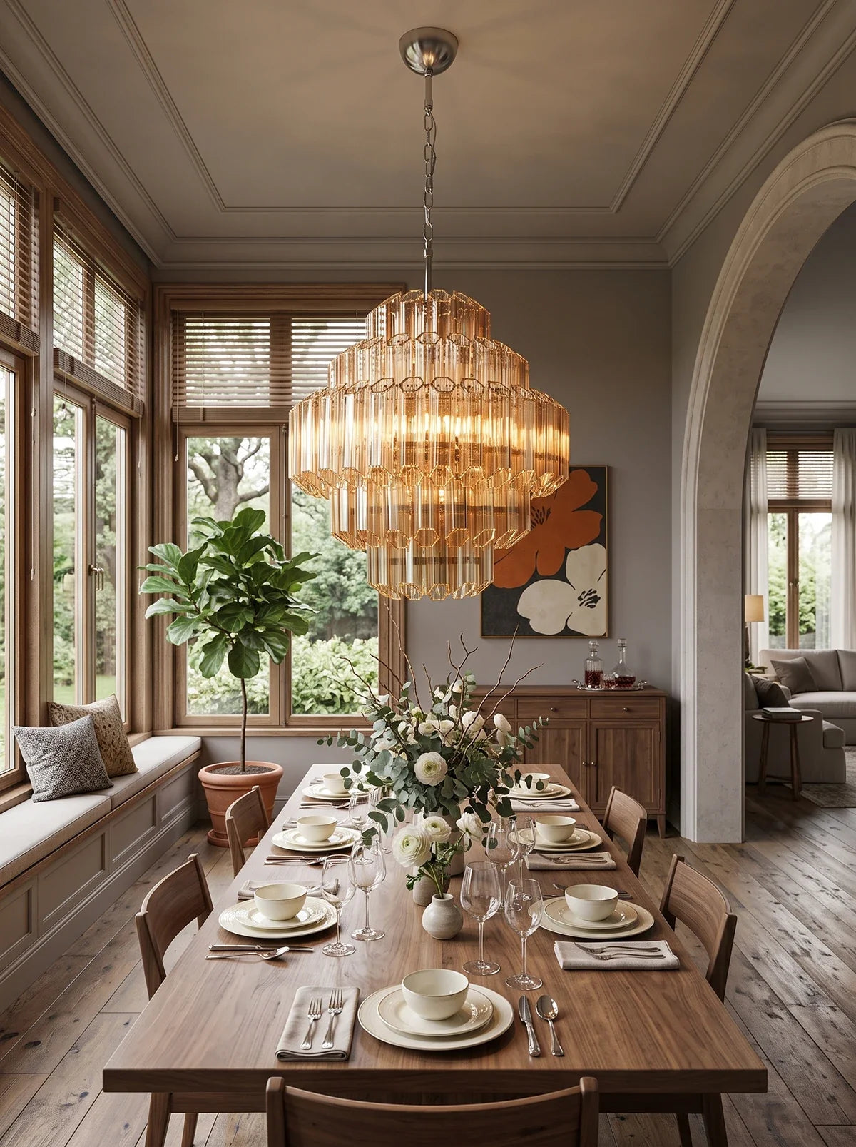 Amber Palermo Round Chandelier