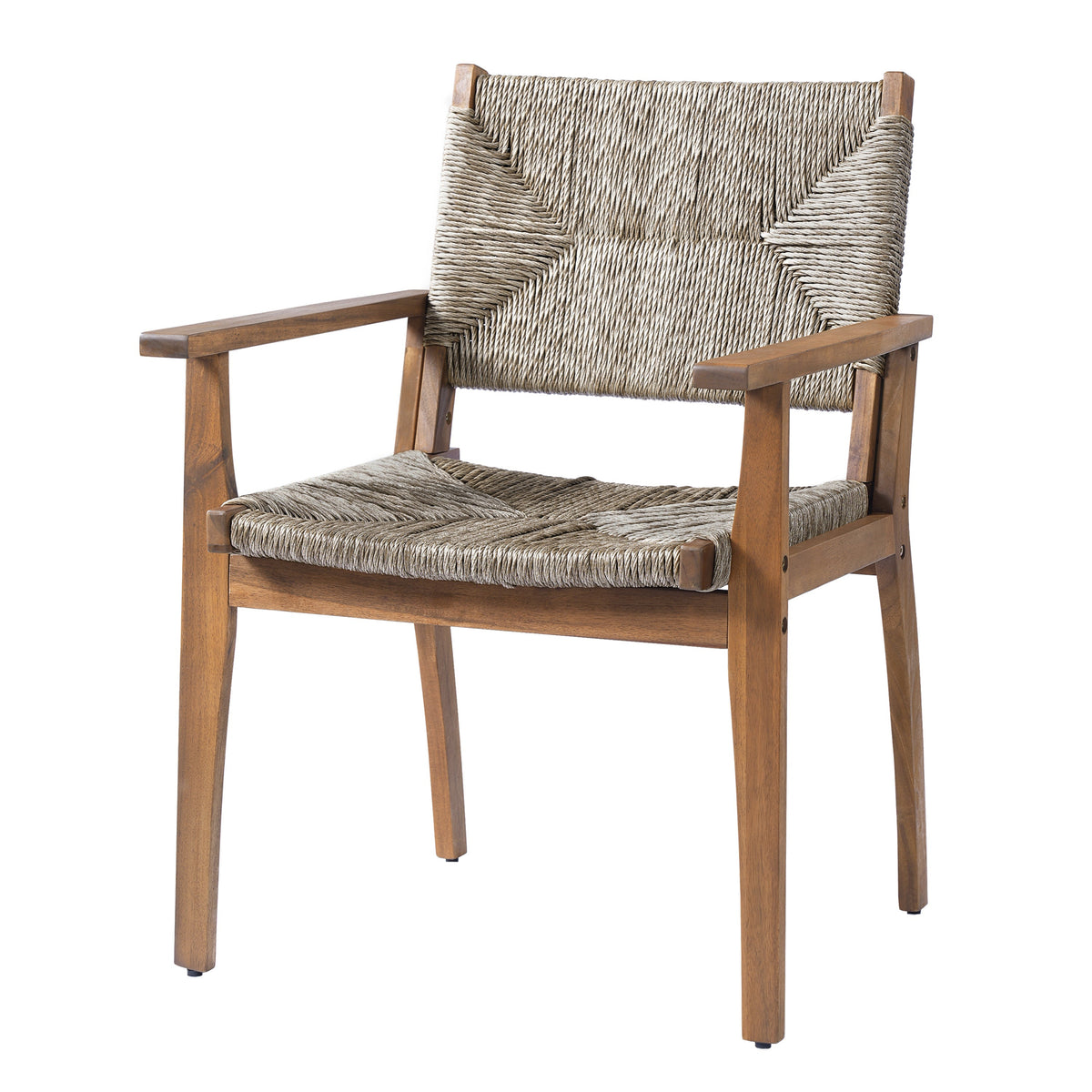Acacia Wood Frame Outdoor Dining Chair
