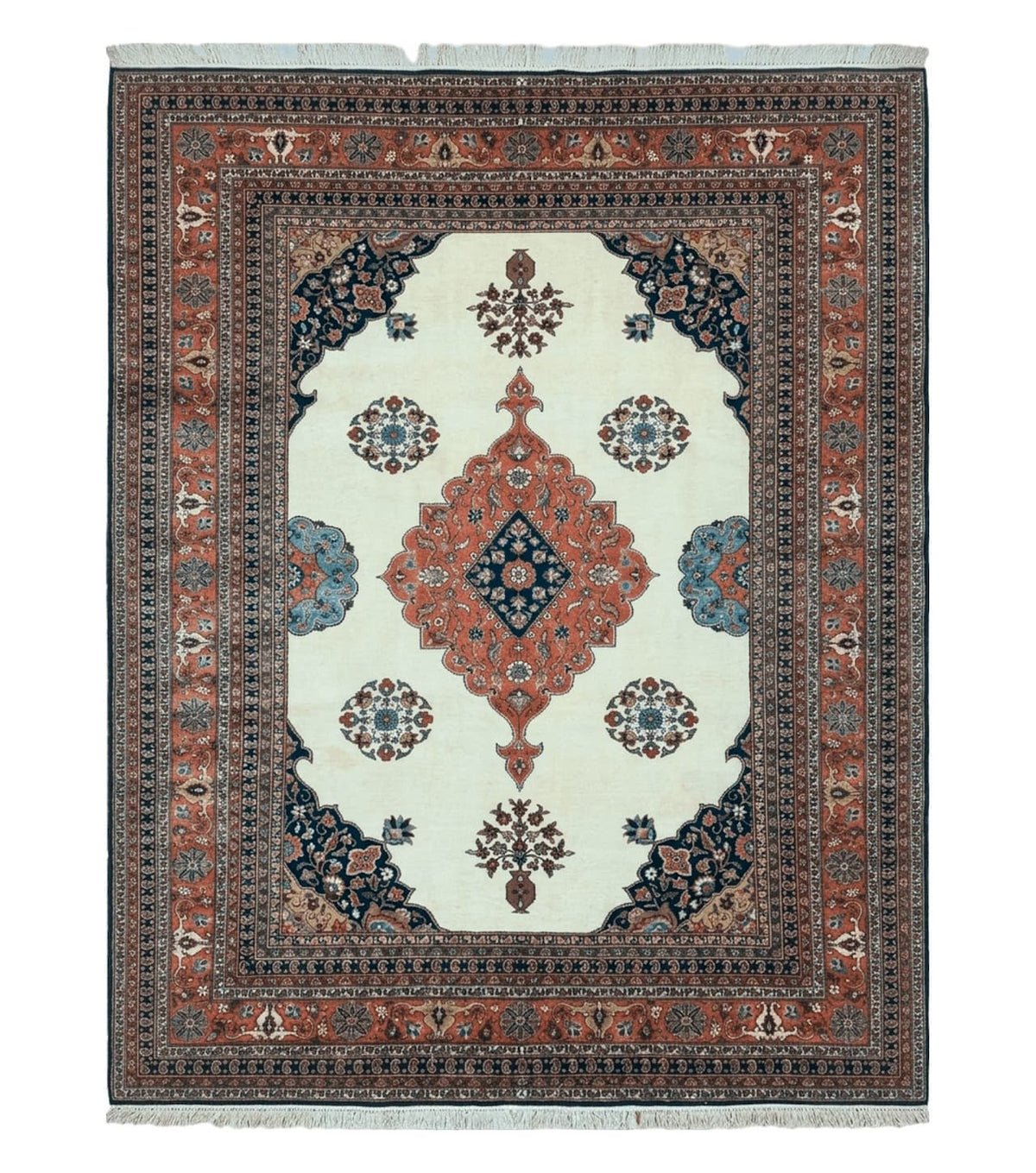 Hand Knotted Persian Rug Medallion Design