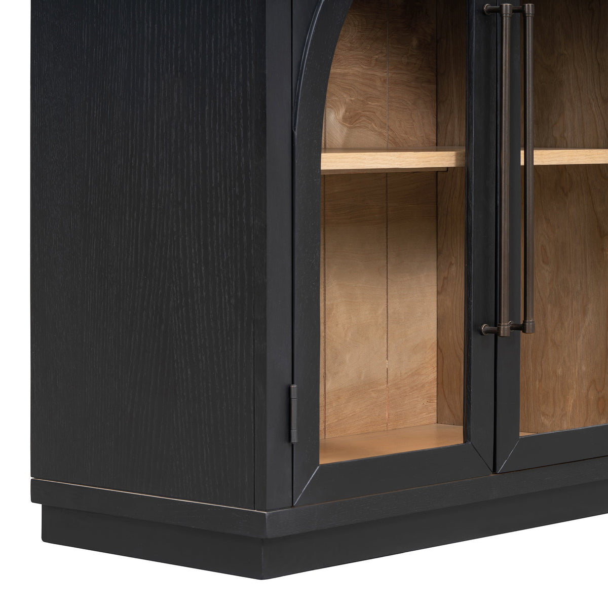 Glass Door Sideboard with Arched Cabinet
