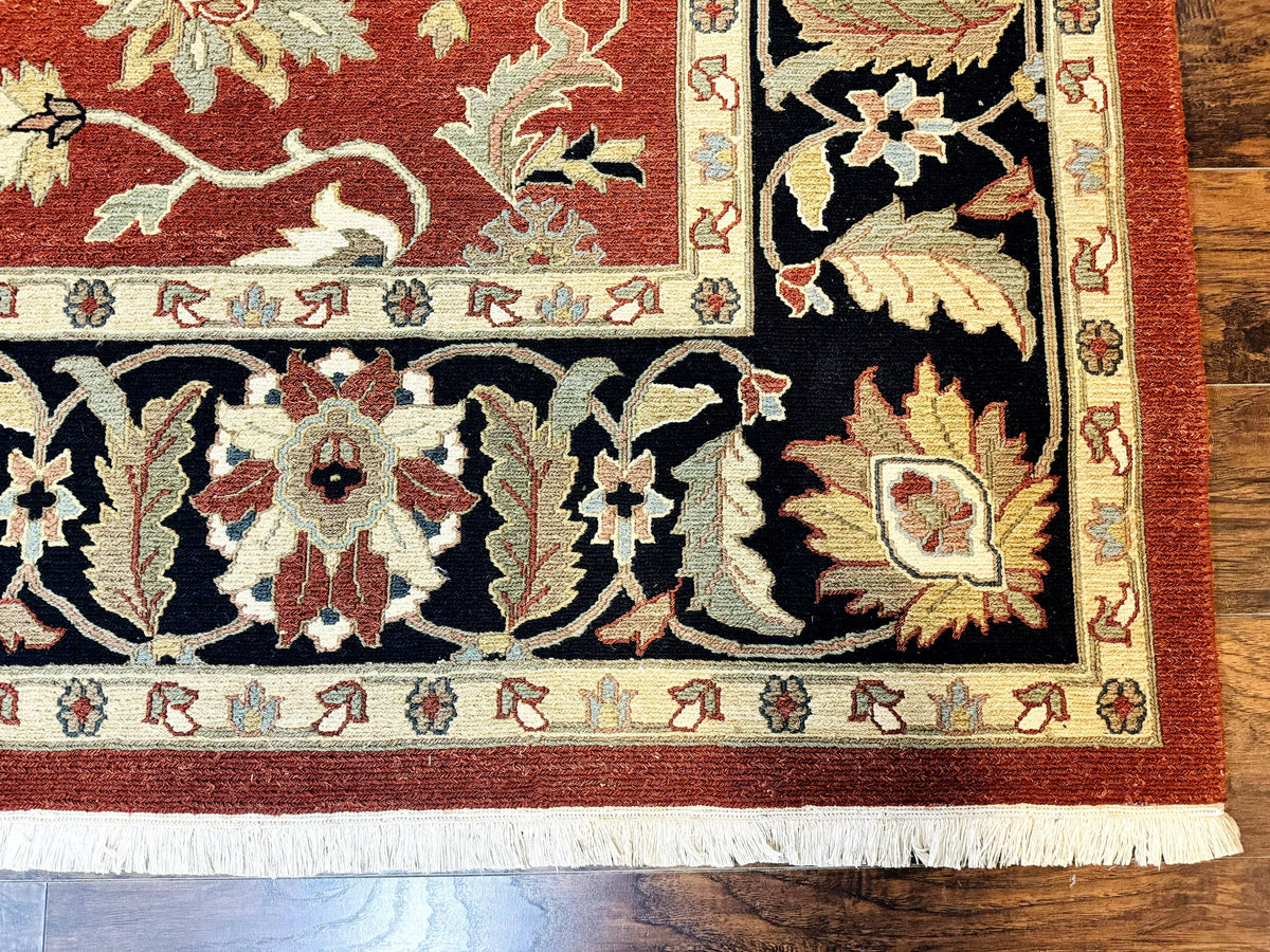 Wool Handmade Vintage Rug Floral Design