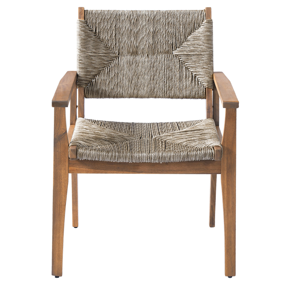 Acacia Wood Frame Outdoor Dining Chair