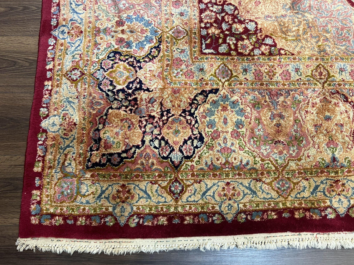 Persian Wool Rug Floral Medallion