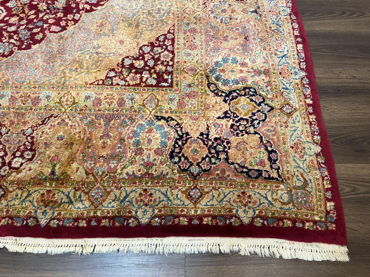 Persian Wool Rug Floral Medallion