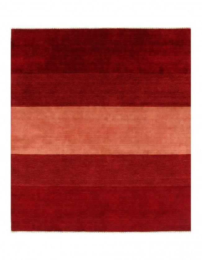 Canvello Red Silkroad Hand Knotted Gabbeh Design 8' X 10'