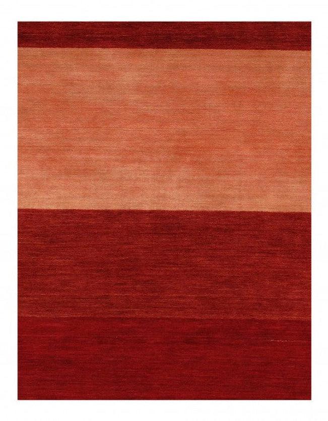 Canvello Red Silkroad Hand Knotted Gabbeh Design 8' X 10'