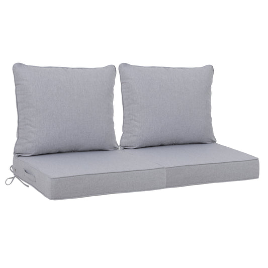 Light gray 24x24 Outdoor Deep Seat Cushion Set