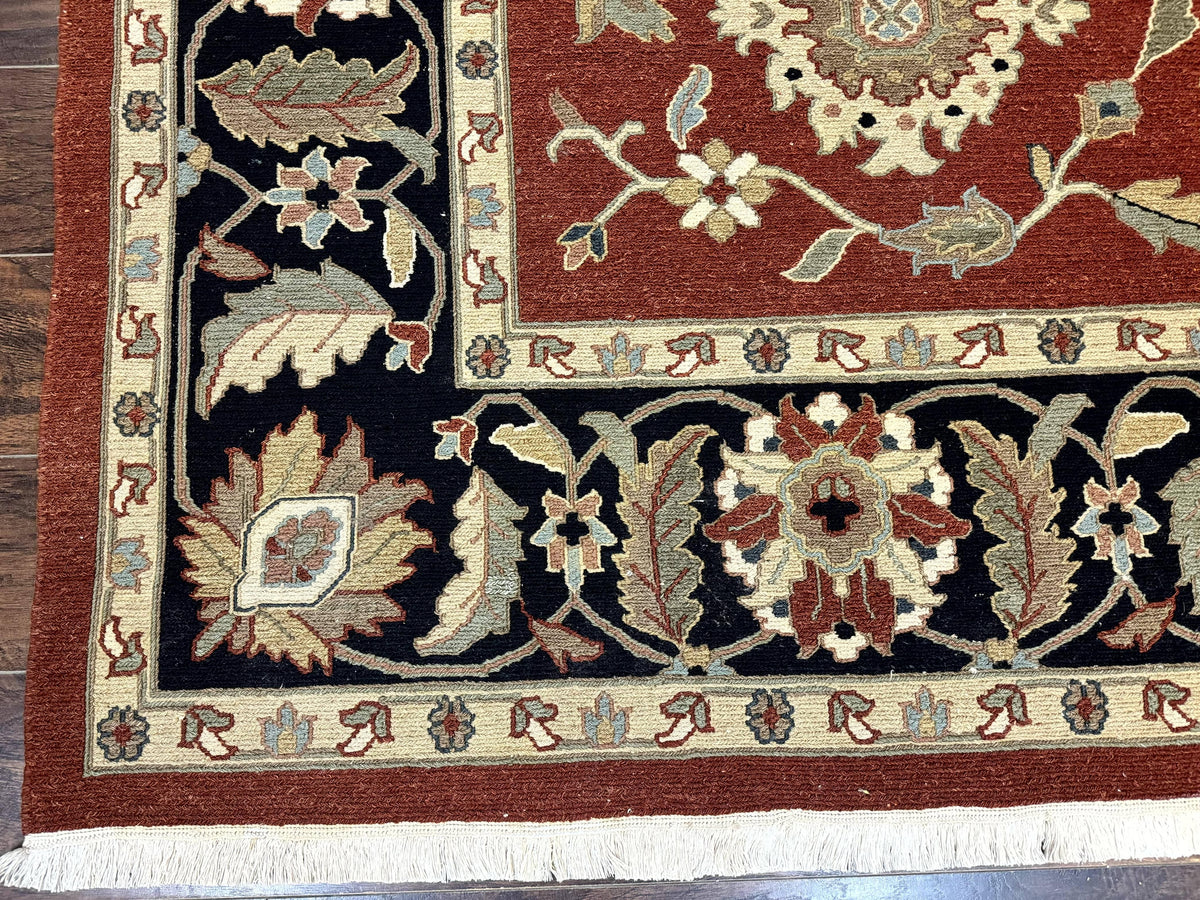 Wool Handmade Vintage Rug Floral Design