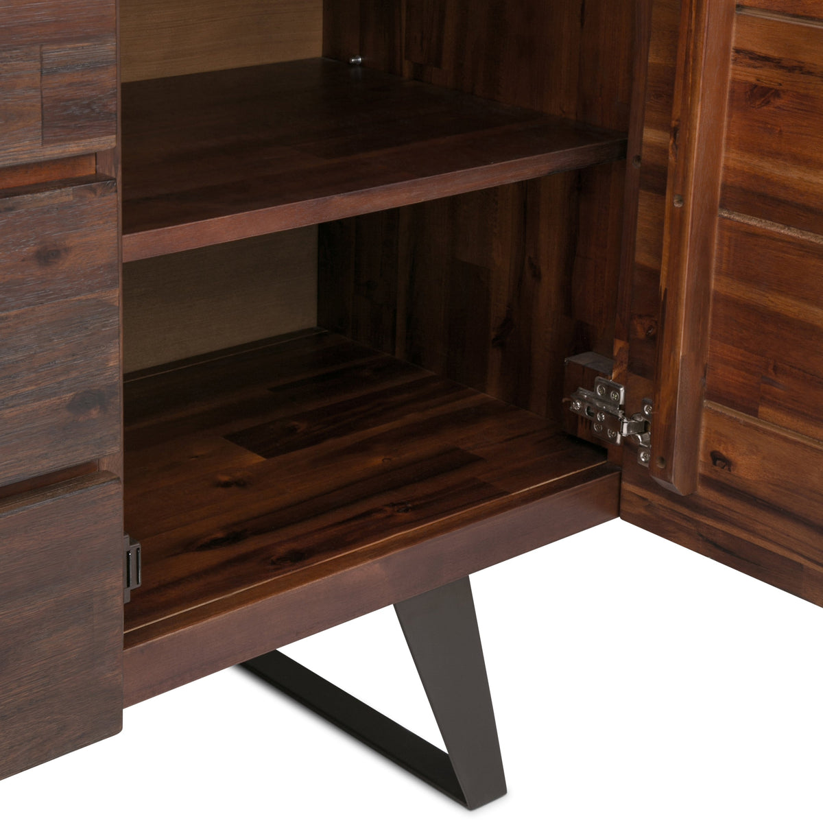Lowry 60 Inch Wide Solid Acacia Wood Sideboard Buffet