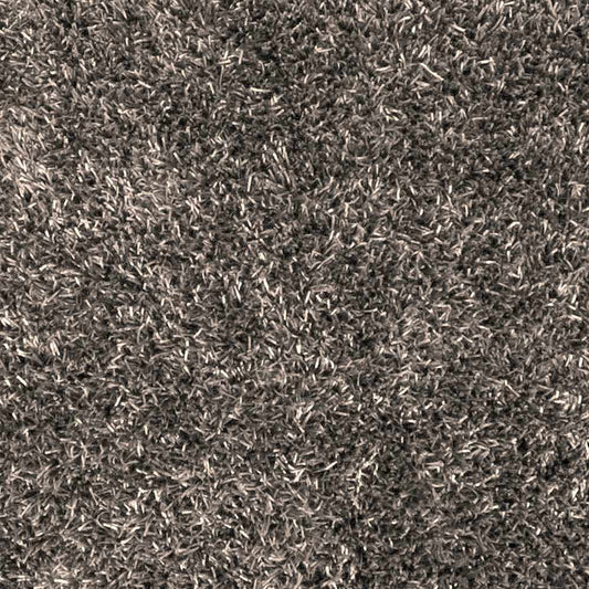 Dark gray shaggy rug with short pile texture