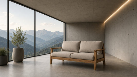 Tahoe loveseat mountain concrete room lifestyle v2