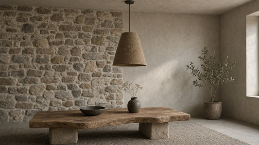 Modern wabi-sabi ceiling light lifestyle hero