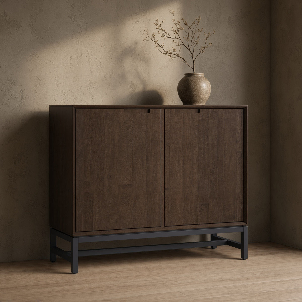 Banting 42 Inch Wide Solid Wood 2 Door Sideboard Buffet