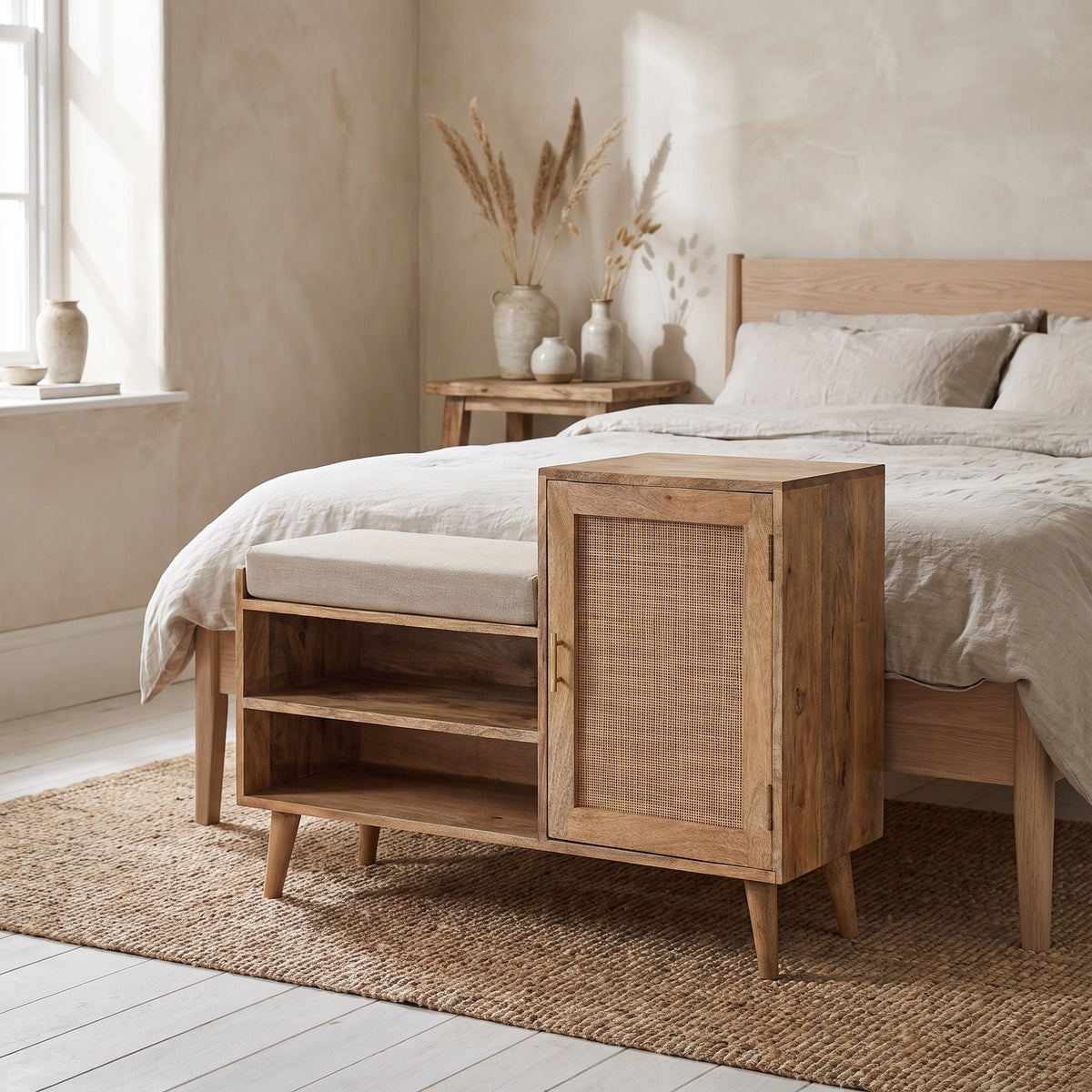 Larissa - 2 Slot Bench Unit - Beige