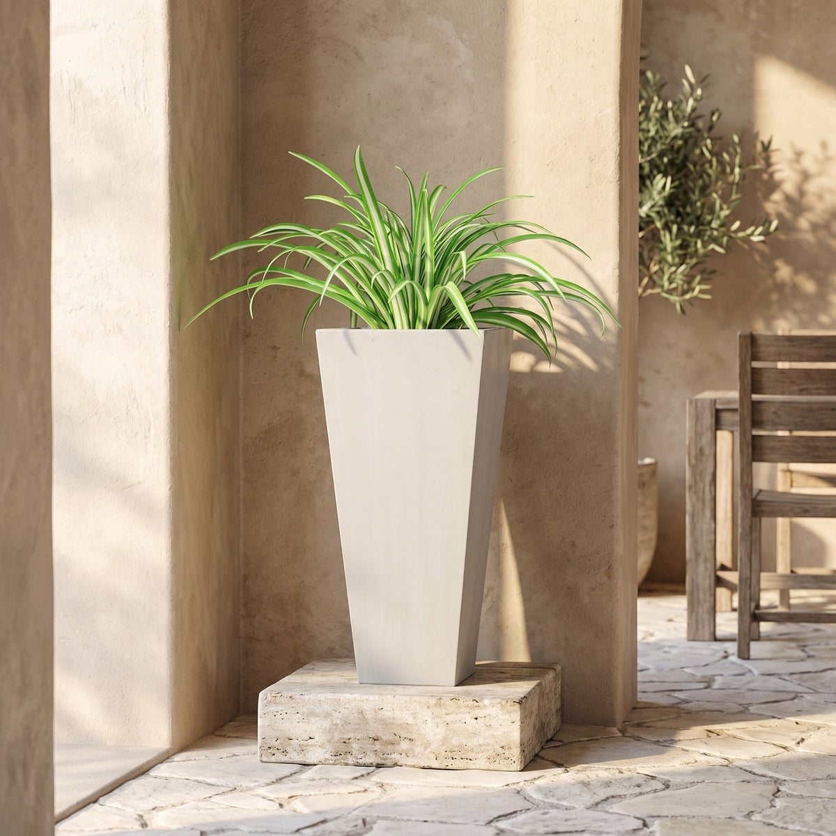 Outdoor Modern MGO Cast Stone Planter