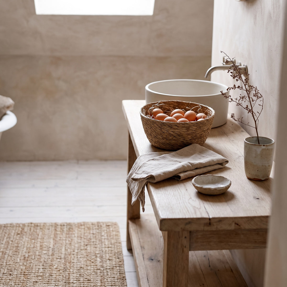Seagrass Bowl Basket for Storage or Display