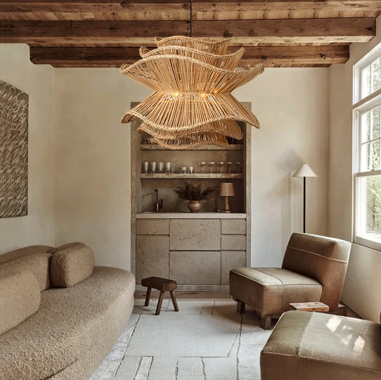 Alondra Handcrafted Rattan Pendant Light